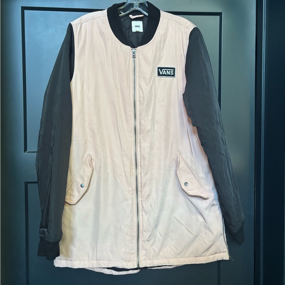 Vans Two-Tone Pink and Black Bomber Jacket